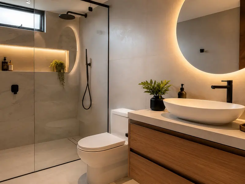Baño — valor de construcción por m² en Chile